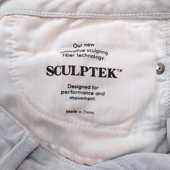 Athleta Light Blue Sculptex Skinny Crop Mid Rise Jeans | Size 2 - Picture 16 of 16